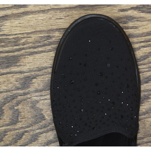 Lifestride BZees Womens Poppyseed Loafer Slip On H7469F3 Black Rhinestone 9.5M - Picture 7 of 16